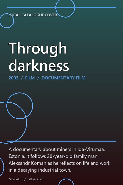 Through darkness poster