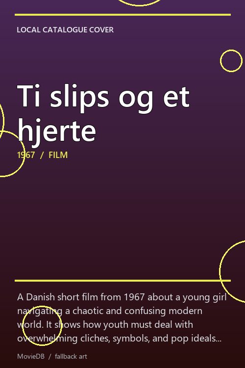 Ti slips og et hjerte poster