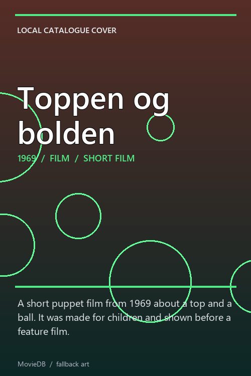 Toppen og bolden poster
