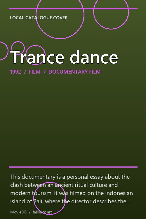 Trance dance poster