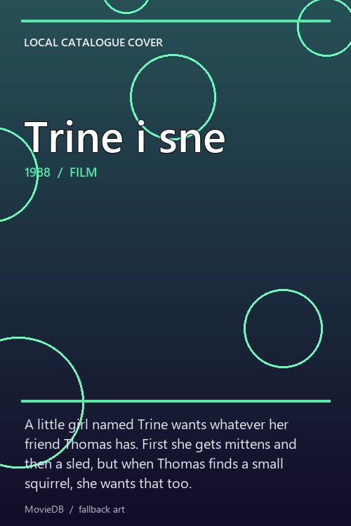 Trine i sne poster