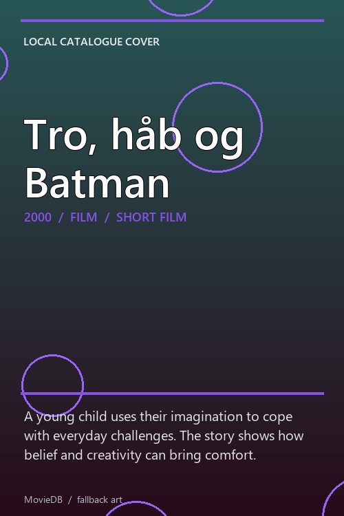 Tro, håb og Batman poster