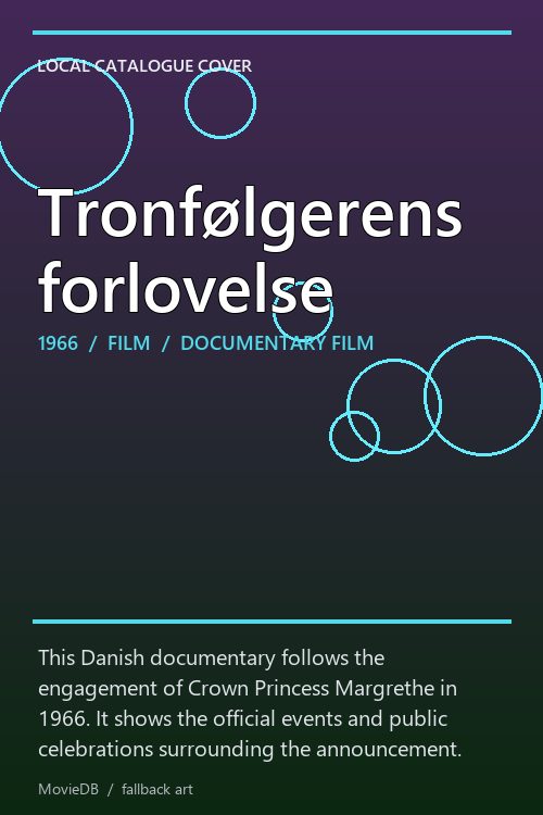 Tronfølgerens forlovelse poster