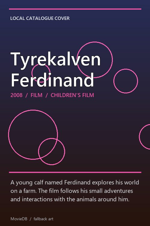 Tyrekalven Ferdinand poster