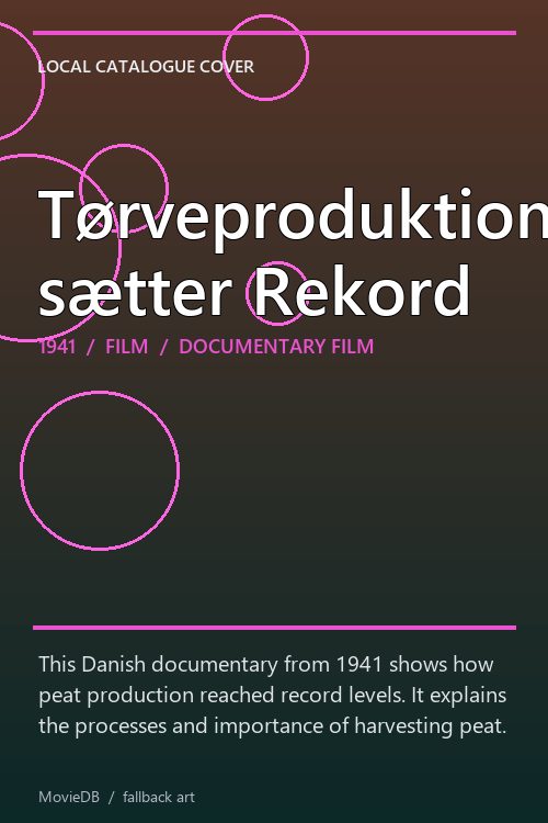 Tørveproduktionen sætter Rekord poster