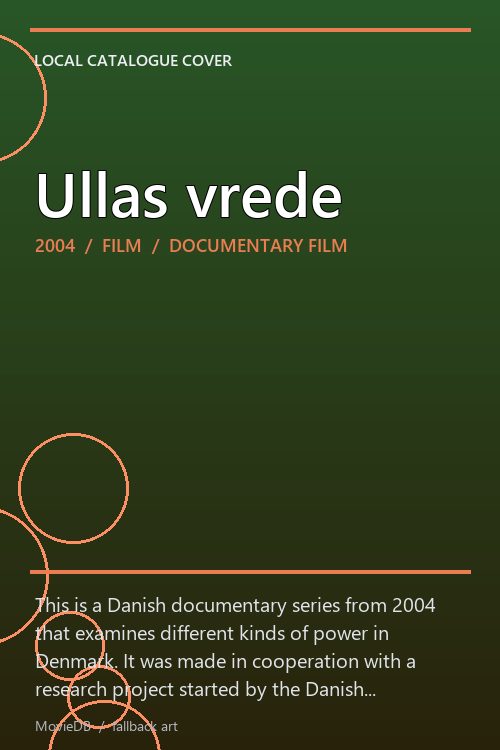 Ullas vrede poster