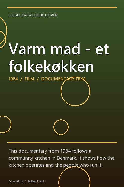 Varm mad - et folkekøkken poster