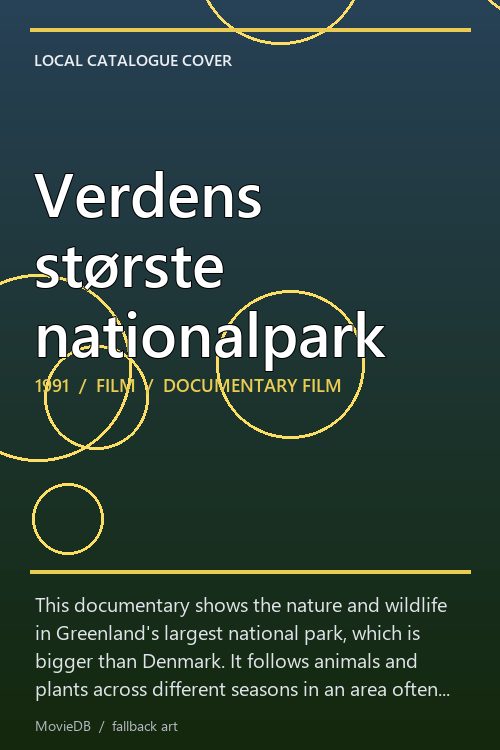 Verdens største nationalpark poster