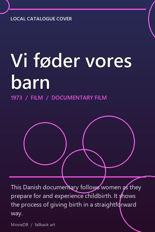Vi føder vores barn poster