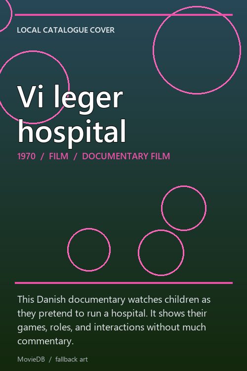 Vi leger hospital poster