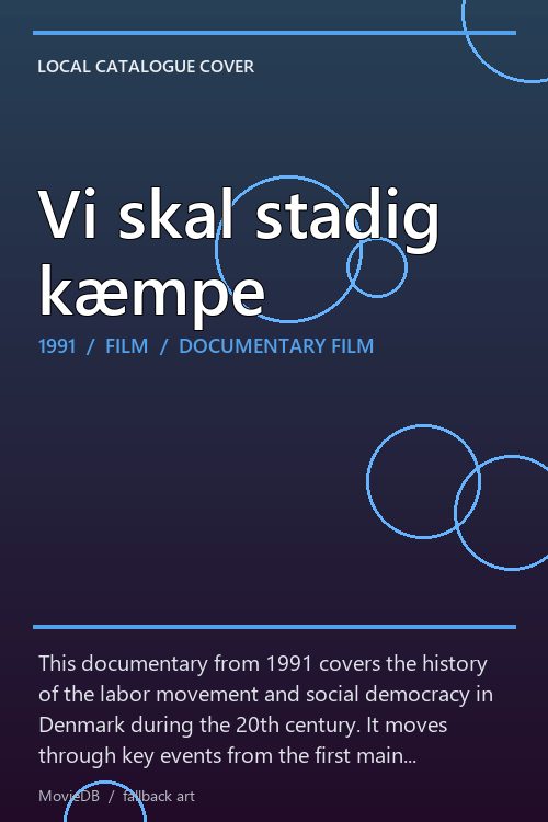 Vi skal stadig kæmpe poster