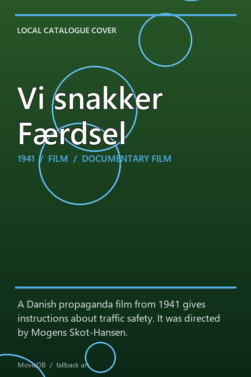 Vi snakker Færdsel poster