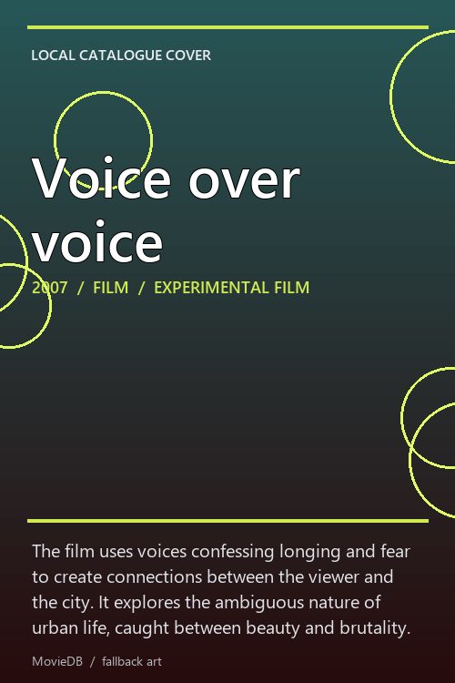 Voice over voice poster