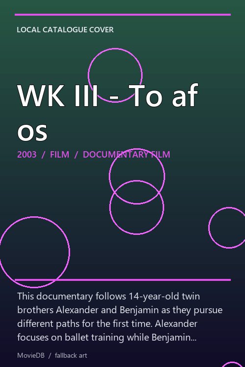 WK III - To af os poster