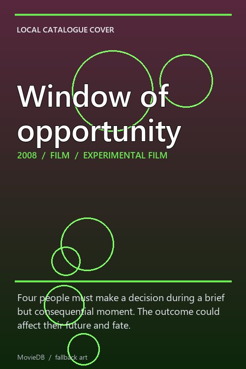Window of opportunity poster