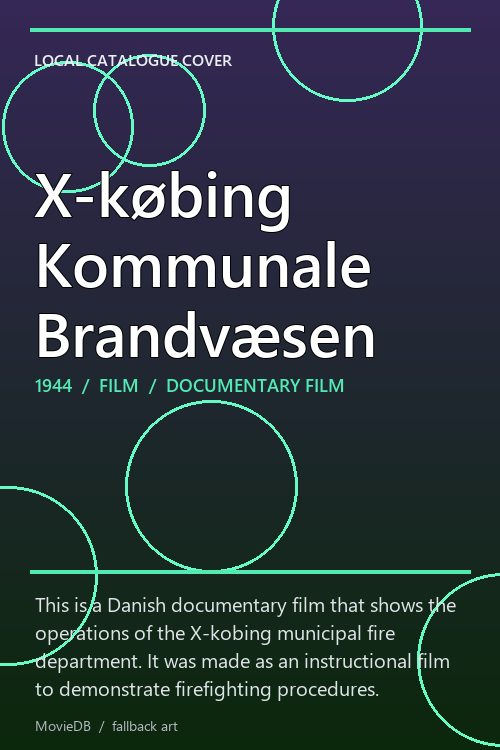 X-købing Kommunale Brandvæsen poster