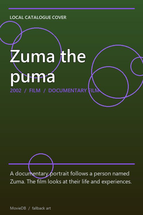 Zuma the puma poster