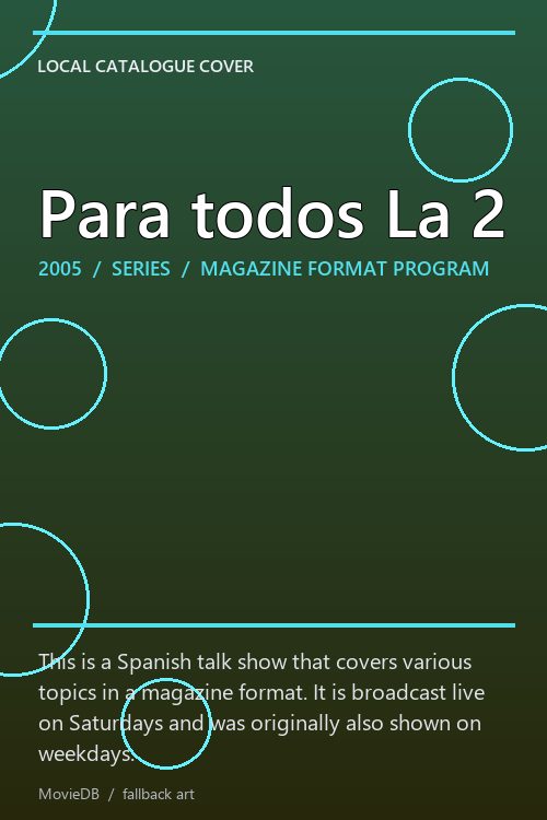 Para todos La 2 poster