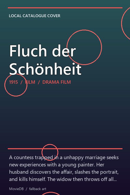 Fluch der Schönheit poster