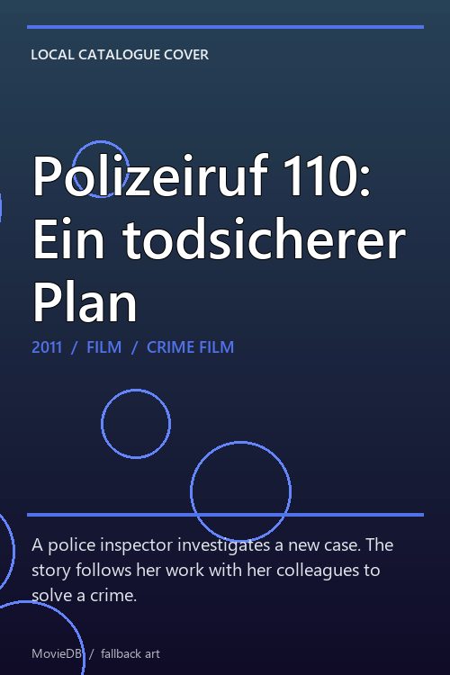 Polizeiruf 110: Ein todsicherer Plan poster