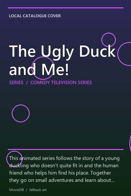 The Ugly Duck and Me! poster