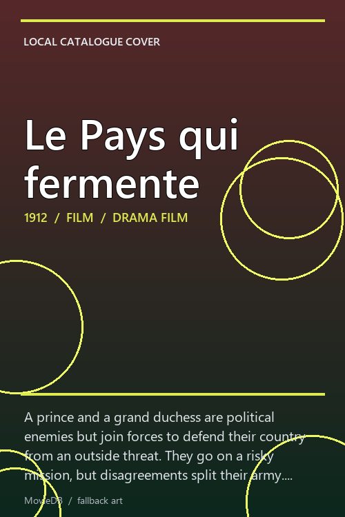 Le Pays qui fermente poster