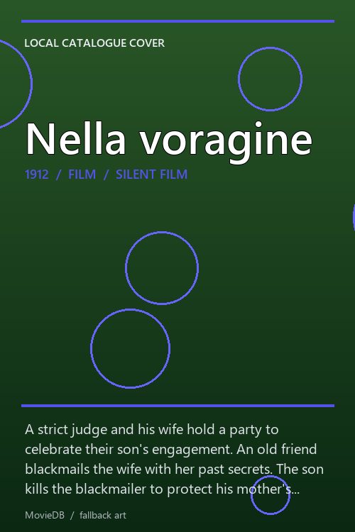 Nella voragine poster