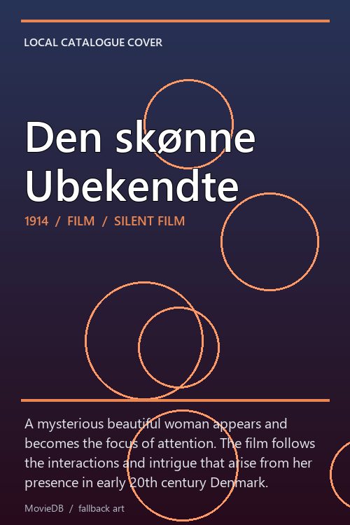 Den skønne Ubekendte poster