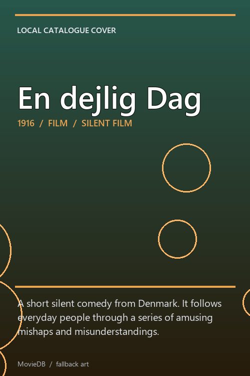 En dejlig Dag poster