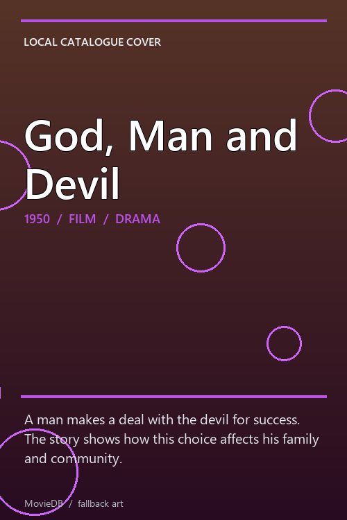 God, Man and Devil poster