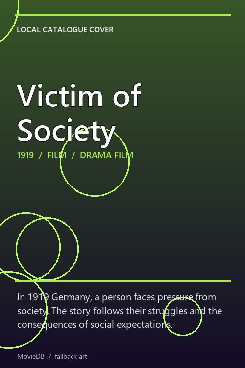 Victim of Society poster