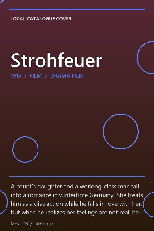 Strohfeuer poster