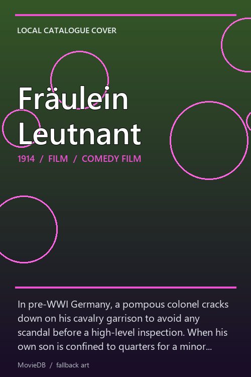 Fräulein Leutnant poster