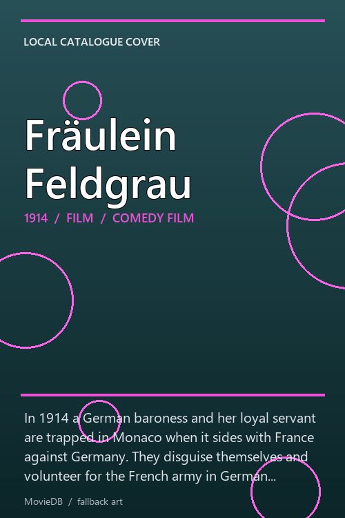 Fräulein Feldgrau poster