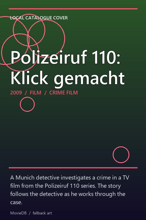 Polizeiruf 110: Klick gemacht poster
