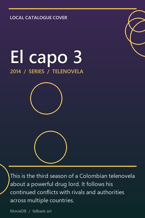 El capo 3 poster
