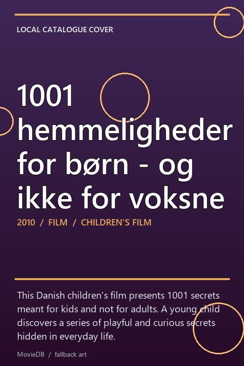 1001 hemmeligheder for børn - og ikke for voksne poster