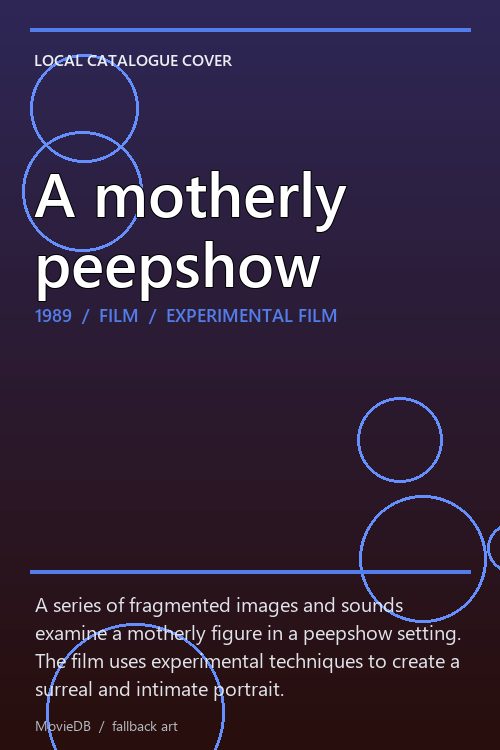 A motherly peepshow poster