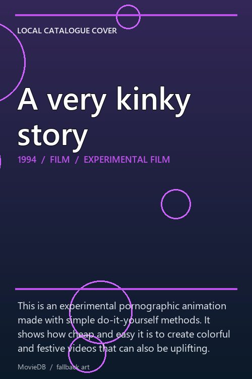 A very kinky story poster