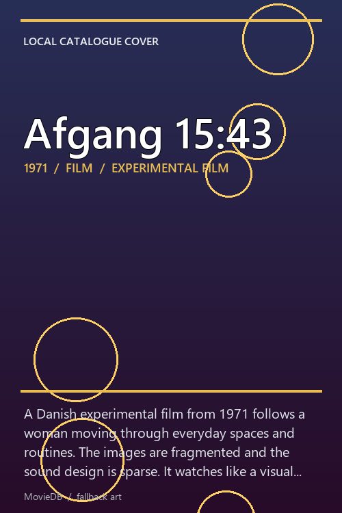 Afgang 15:43 poster