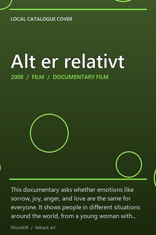 Alt er relativt poster