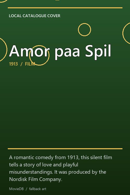 Amor paa Spil poster