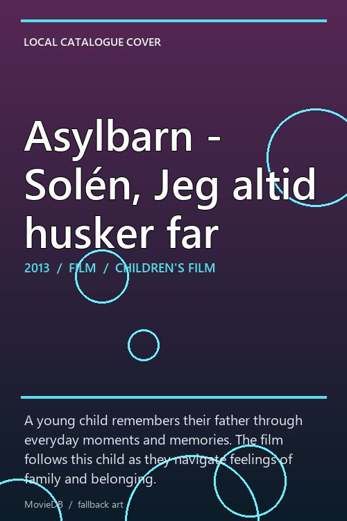 Asylbarn - Solén, Jeg altid husker far poster