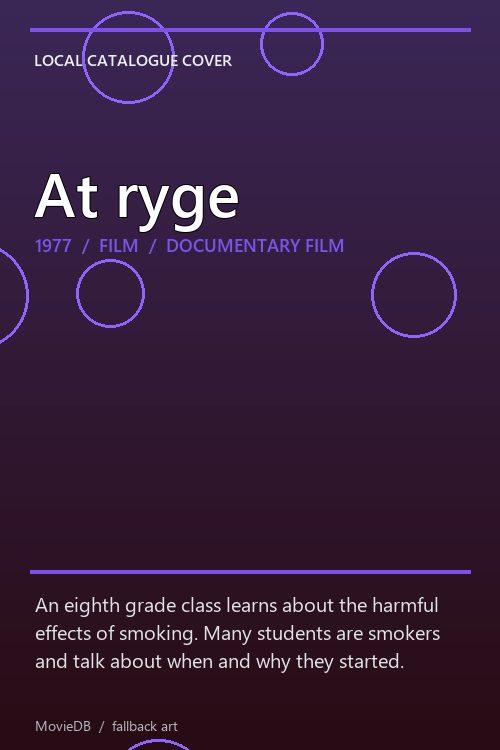 At ryge poster