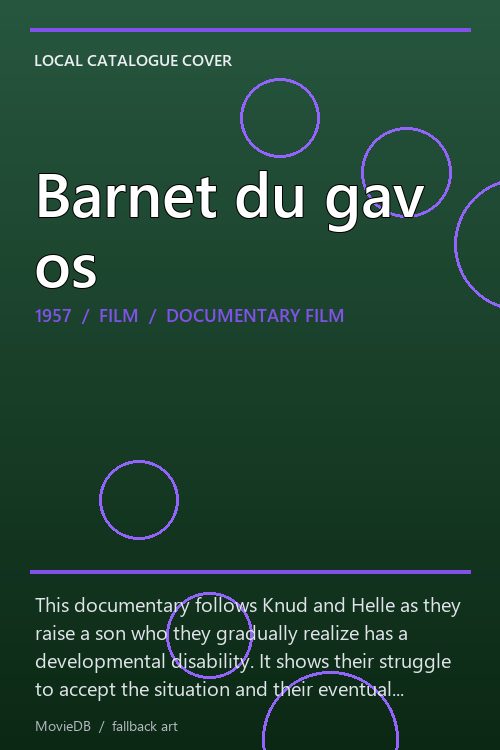 Barnet du gav os poster