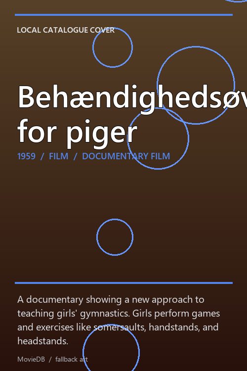 Behændighedsøvelser for piger poster