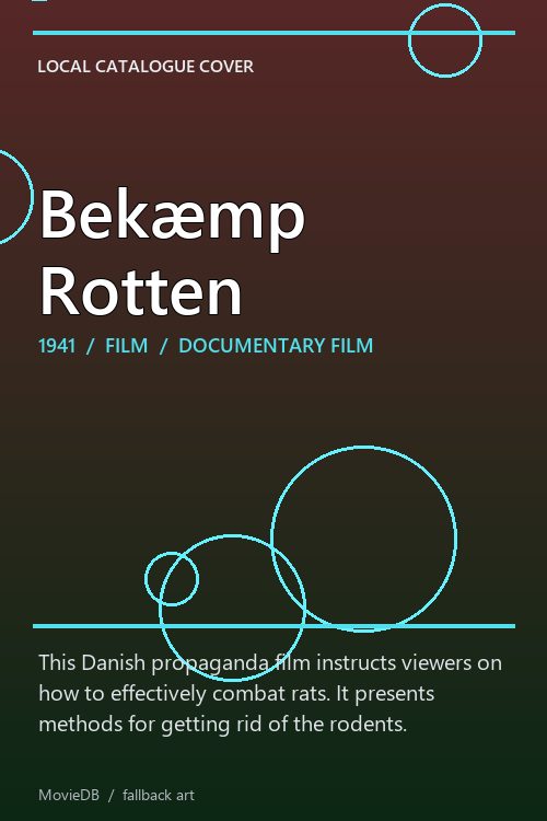Bekæmp Rotten poster