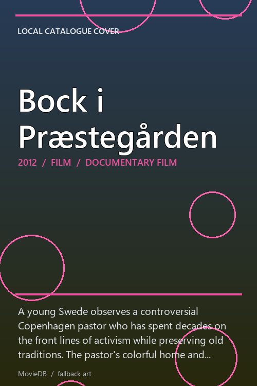 Bock i Præstegården poster