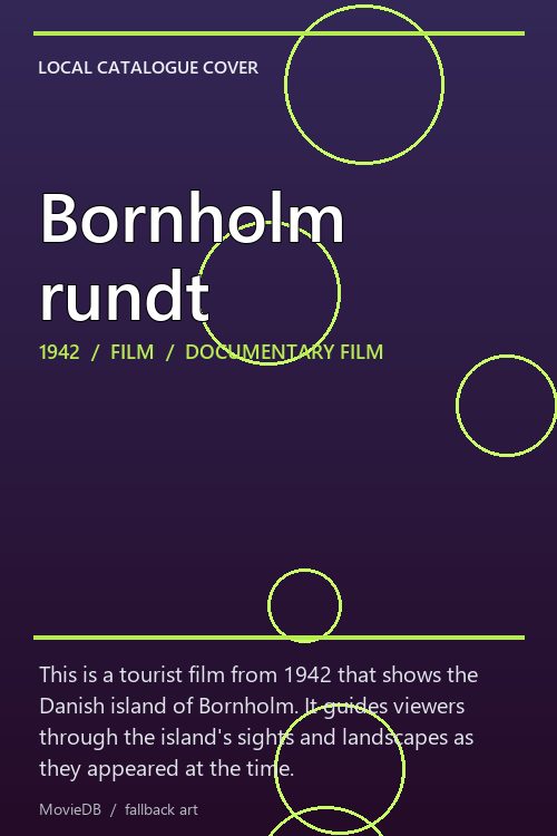 Bornholm rundt poster