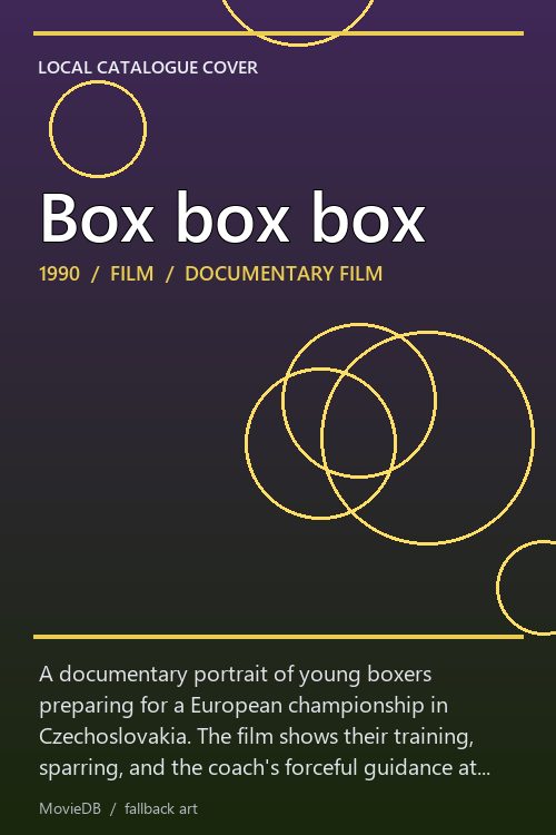 Box box box poster